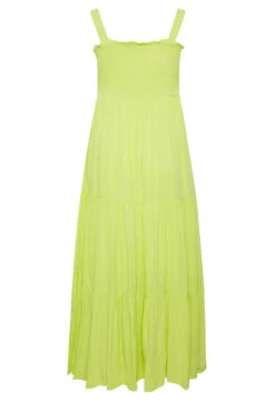 YOURS Curve Lime Green Shirred Strappy Sundress 11 YOURS Curve Lime Green Shirred Strappy Sundress -Saga Dresses Shop ed41bc15 6a6a 4a 137428 Y