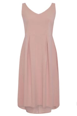 YOURS LONDON Curve Pink High Low Pleated Midi Dress 8 YOURS LONDON Curve Pink High Low Pleated Midi Dress -Saga Dresses Shop ee983d10 724f 4d 161364 F