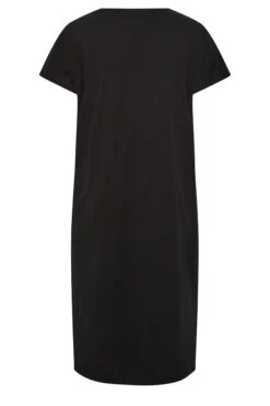 YOURS Curve Black Side Split Midaxi T-Shirt Dress 9 YOURS Curve Black Side Split Midaxi T-Shirt Dress -Saga Dresses Shop eea0b9ee 9ca3 4f 137272 Y