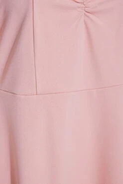 YOURS LONDON Curve Pink Polka Dot Mesh Midi Skater Dress -Saga Dresses Shop eeafbd73 b962 44 161379 Z