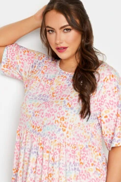 LIMITED COLLECTION Curve White Animal Print Midaxi Smock Dress 8 LIMITED COLLECTION Curve White Animal Print Midaxi Smock Dress -Saga Dresses Shop f136c804 2b71 42 215706 D