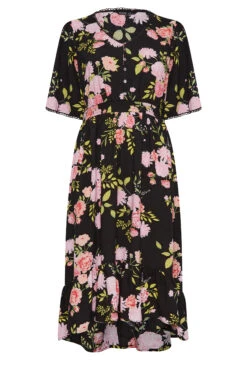 YOURS Curve Black Floral Maxi Dress 12 YOURS Curve Black Floral Maxi Dress -Saga Dresses Shop f4c458dc 8a69 49 137328 X