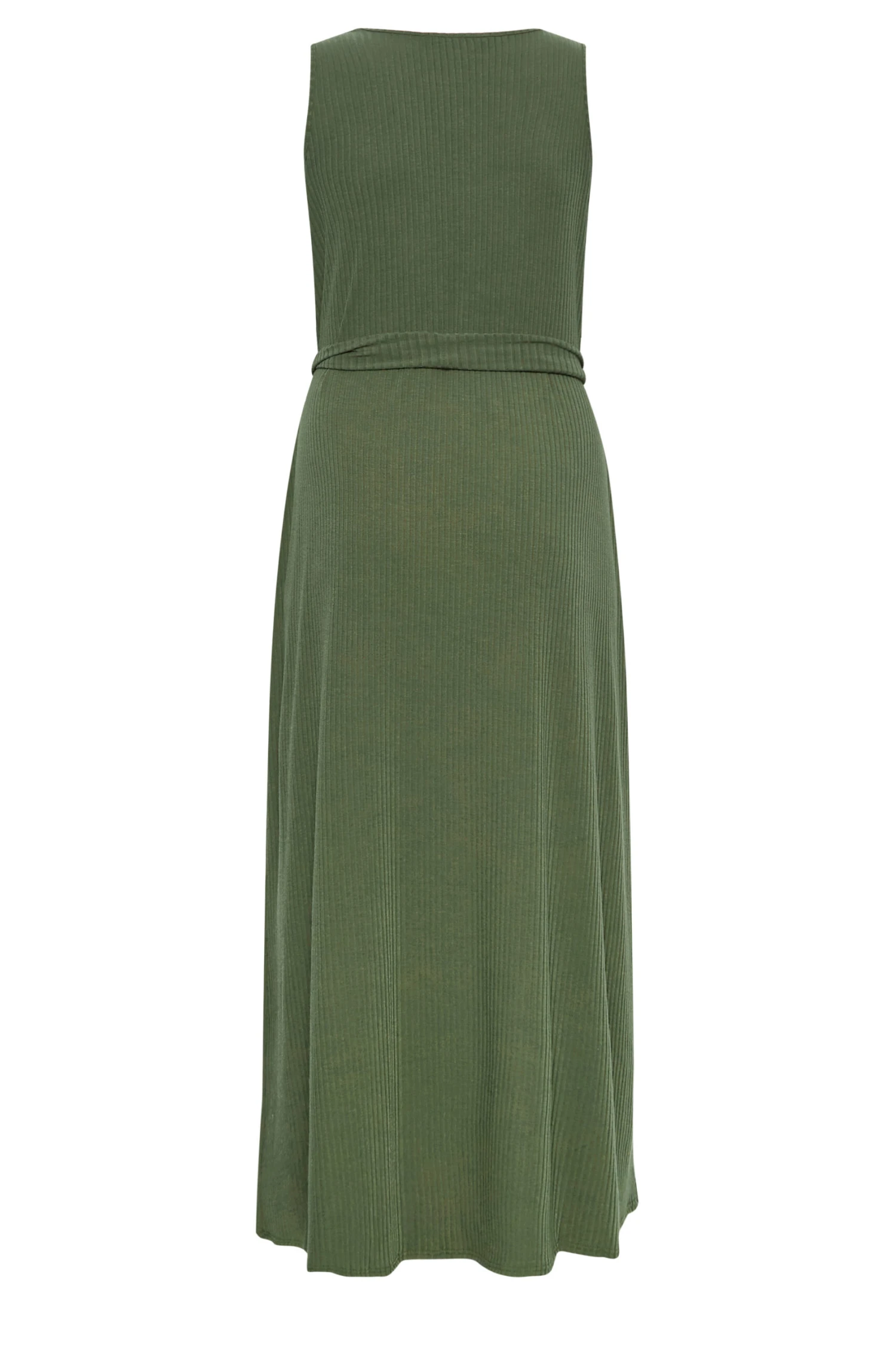 YOURS Curve Green Button Through Sleeveless Maxi Dress 6 YOURS Curve Green Button Through Sleeveless Maxi Dress - Image 6