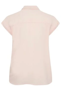 YOURS Curve Light Pink Collared Shirt -Saga Dresses Shop f71b2666 d8b8 48 174295 Y