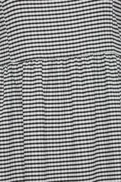 YOURS Curve Black Gingham Textured Smock Midi Dress 11 YOURS Curve Black Gingham Textured Smock Midi Dress -Saga Dresses Shop f71b4532 f5d9 41 137516 Z