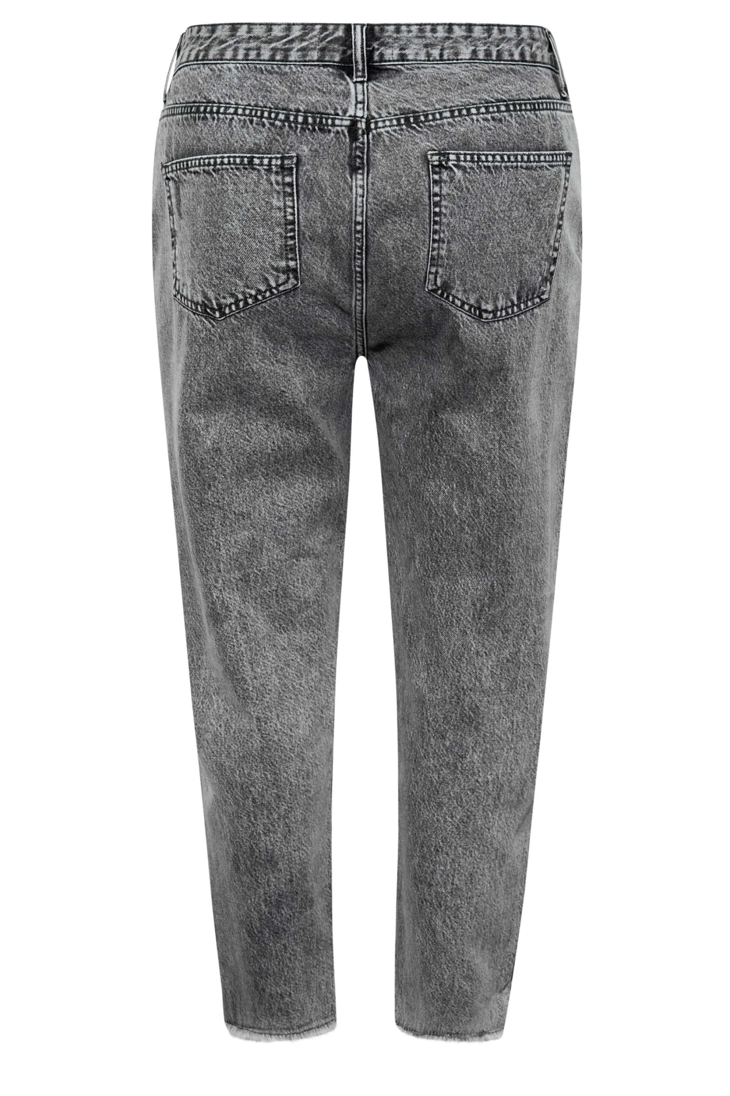 YOURS Curve Grey Ripped MOM Jeans 5 YOURS Curve Grey Ripped MOM Jeans - Image 5
