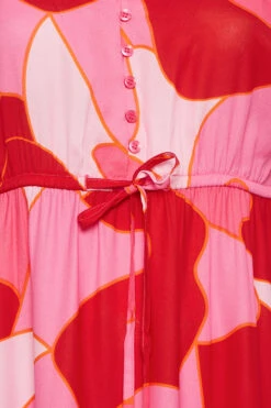 YOURS Curve Pink Abstract Print Tiered Dress 9 YOURS Curve Pink Abstract Print Tiered Dress -Saga Dresses Shop f7d9fe81 83f7 45 137333 Z