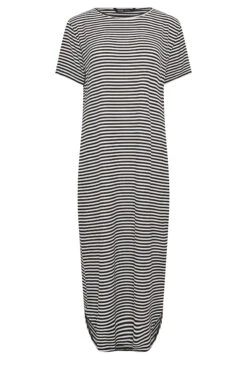 YOURS PETITE Curve Black Stripe Midaxi Dress -Saga Dresses Shop f85ac71e a42e 4c 174425 X