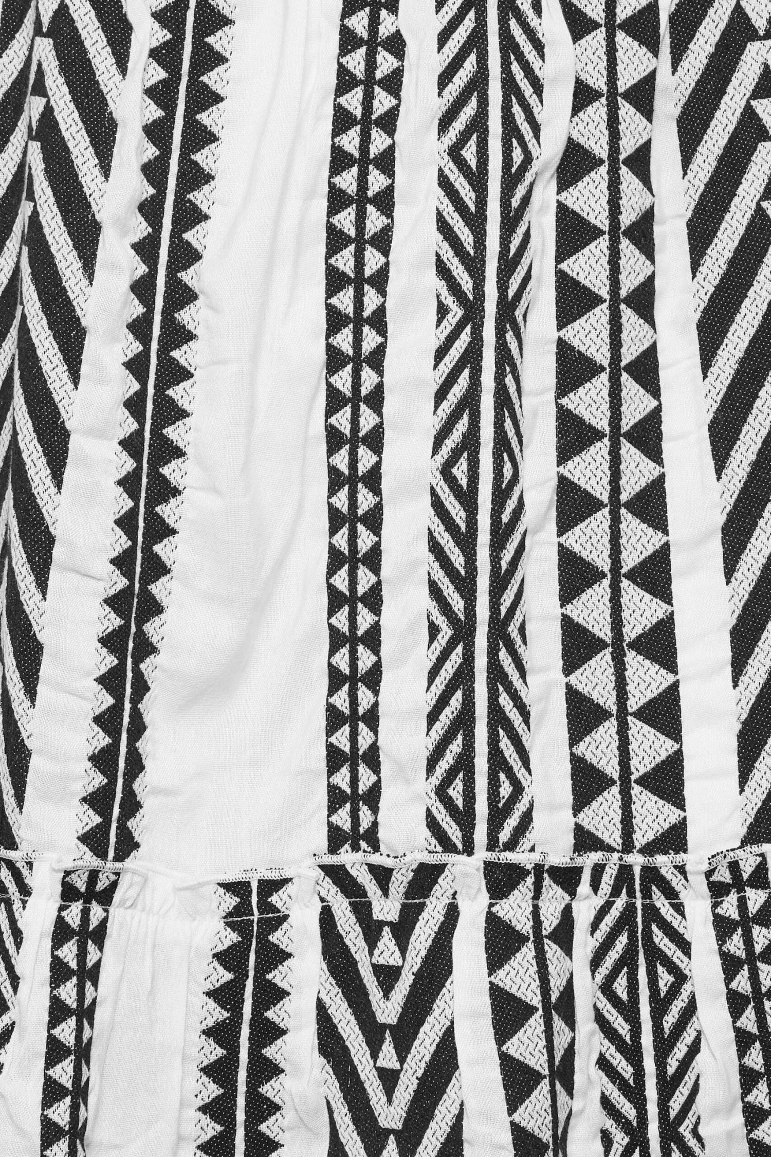 LIMITED COLLECTION Curve White Aztec Print Smock Midi Dress 2 LIMITED COLLECTION Curve White Aztec Print Smock Midi Dress - Image 2