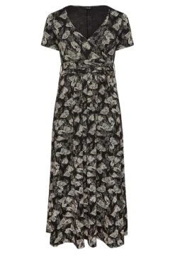 YOURS Curve Black Floral Wrap Tie Waist Maxi Dress 10 YOURS Curve Black Floral Wrap Tie Waist Maxi Dress -Saga Dresses Shop fa4465d8 bf37 4b 301910 X