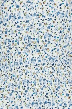 YOURS PETITE Curve White & Blue Floral Bardot Top -Saga Dresses Shop face3df8 c687 48 174467 Z