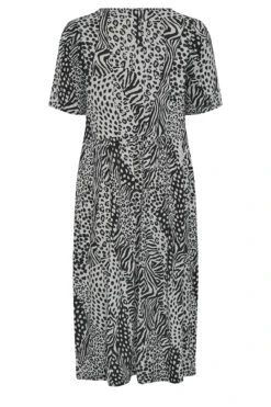 YOURS Curve Grey Mixed Animal Print Midi Smock Dress 8 YOURS Curve Grey Mixed Animal Print Midi Smock Dress -Saga Dresses Shop fcc0f38f 1e5e 40 137562 Y