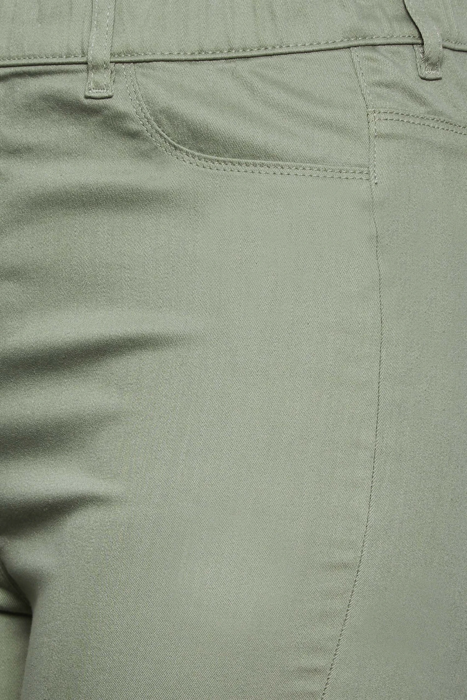 YOURS Curve Sage Green Cropped Stretch GRACE Jeggings 2 YOURS Curve Sage Green Cropped Stretch GRACE Jeggings - Image 2