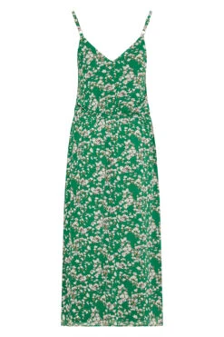 YOURS LONDON Curve Green Floral Print Ruffle Maxi Dress -Saga Dresses Shop ffb60bb9 6007 4b 161126 BK